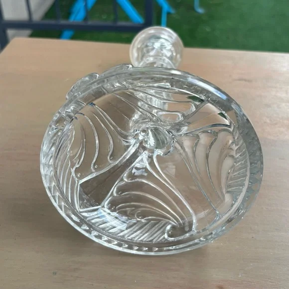Vintage Indiana Glass Candlestick #303 Clear 8-1/2 Inch c1936-40